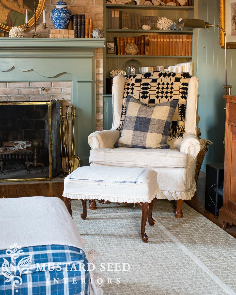 tufted wool checked rug | miss mustard seed