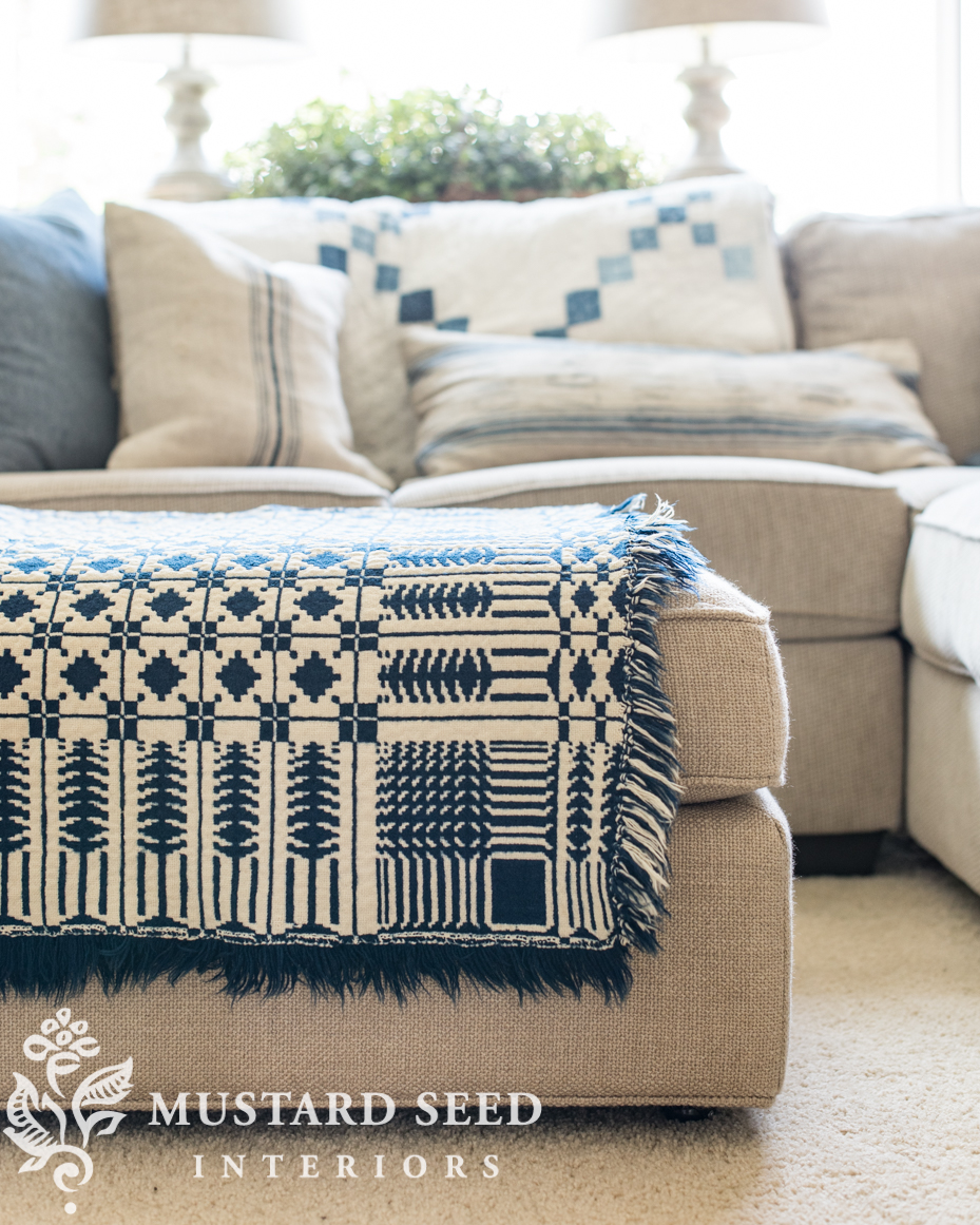 antique overshot coverlets | miss mustard seed