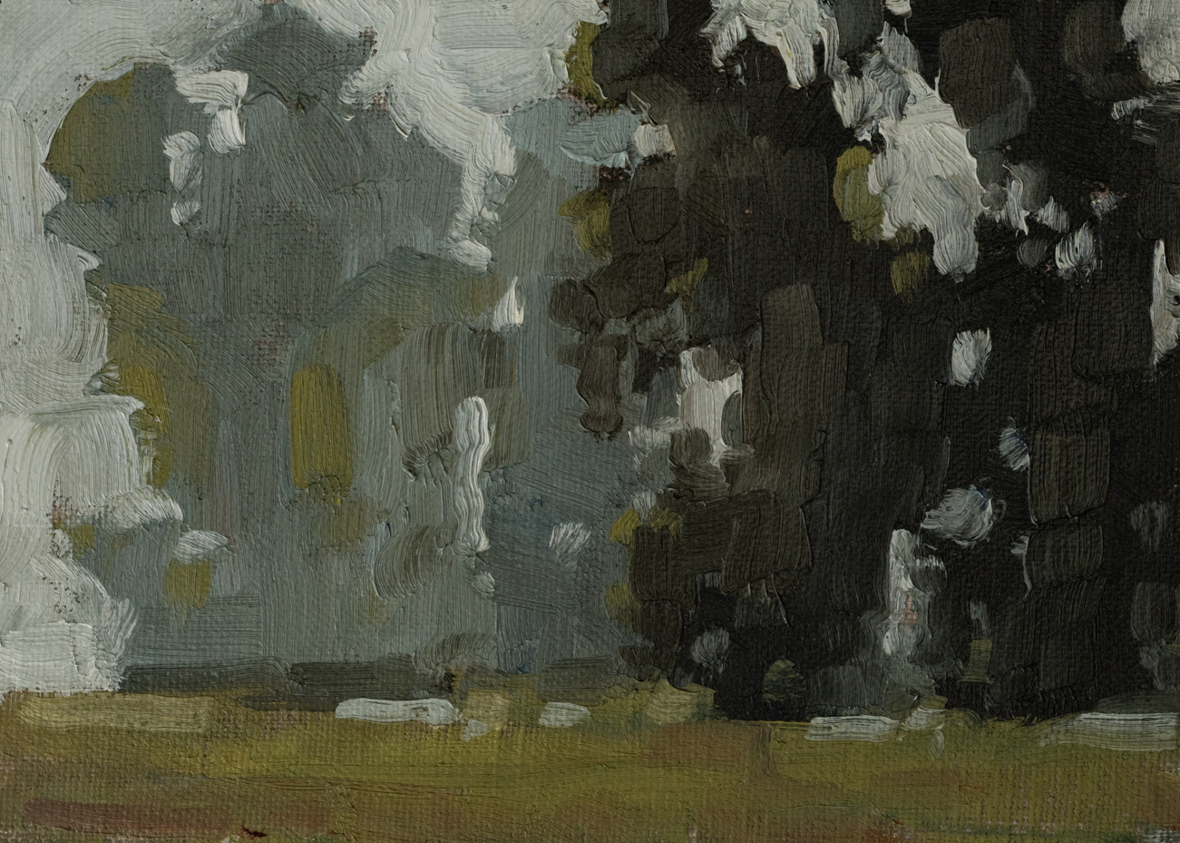 original oil painting | marian parsons | tree study | miss mustard seed