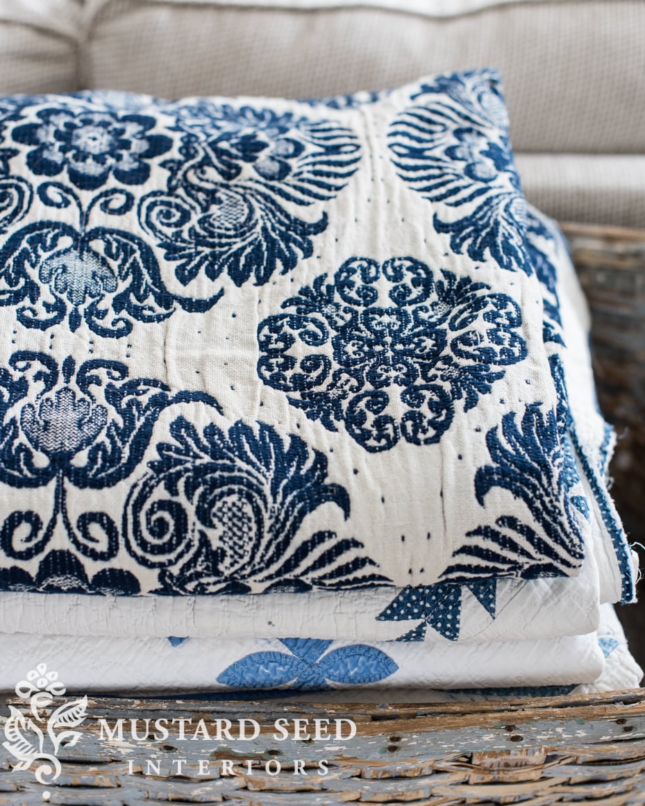 antique overshot coverlets | miss mustard seed