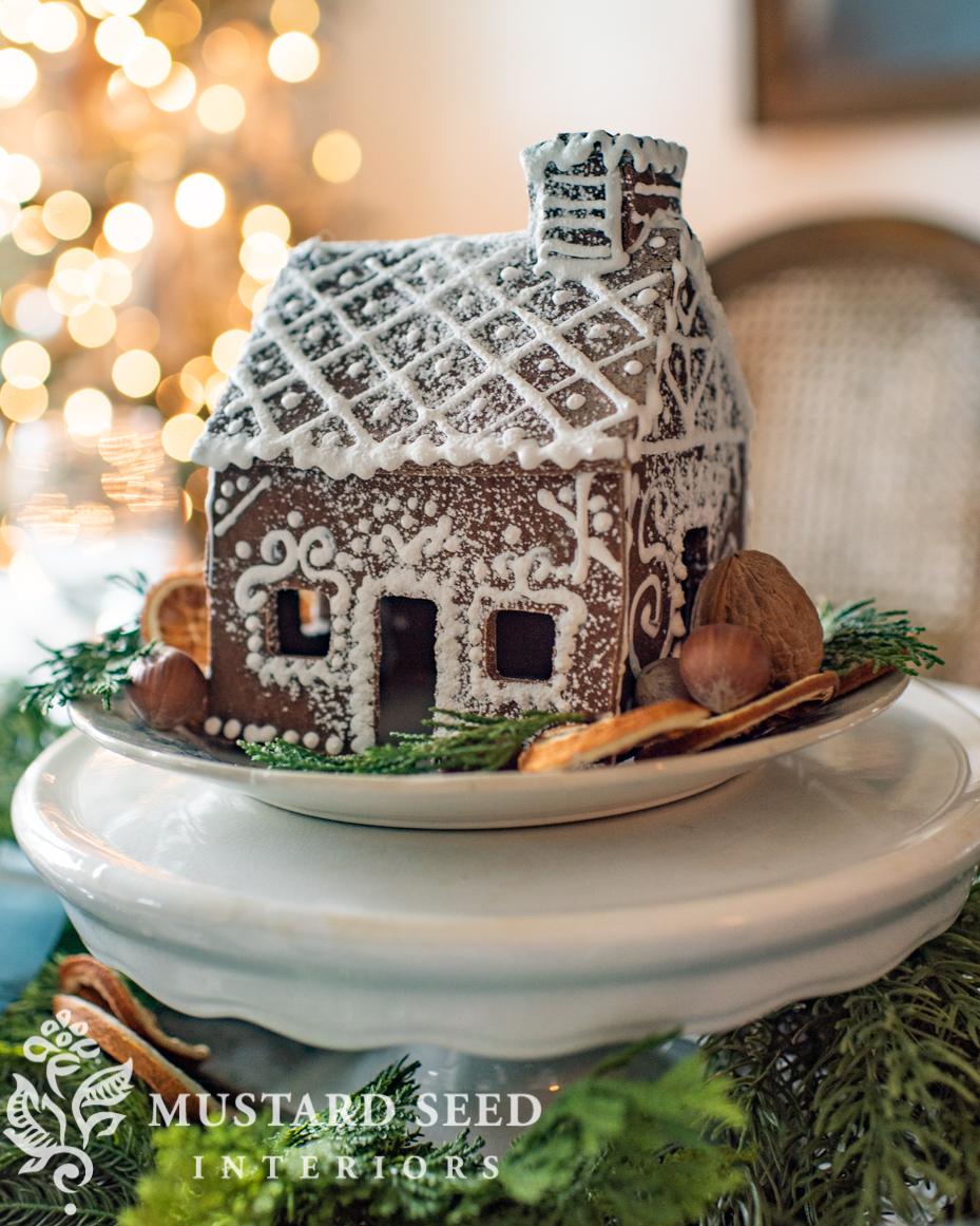 salt dough gingerbread house | miss mustard seed