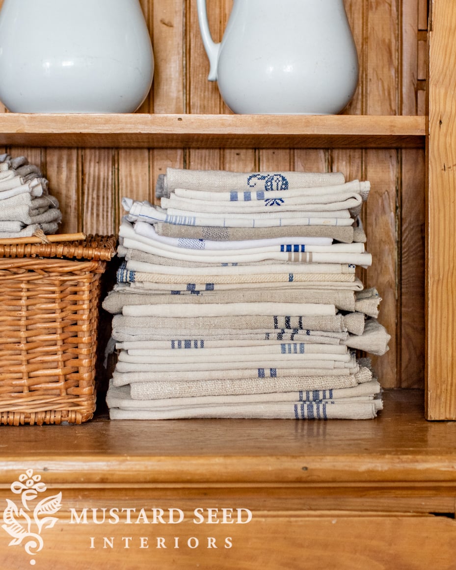 shelf styling | white ironstone collection | miss mustard seed