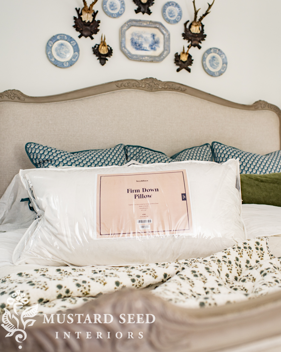 brooklinen firm down pillow | miss mustard seed