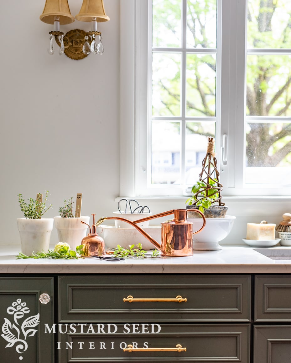 haws copper indoor watering can | miss mustard seed