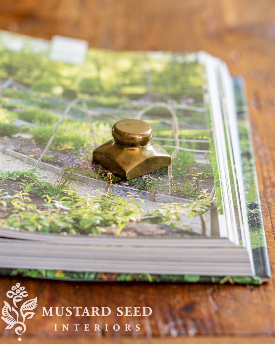 antique brass weight | miss mustard seed