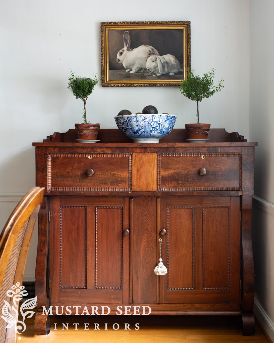 antique empire buffet | miss mustard seed