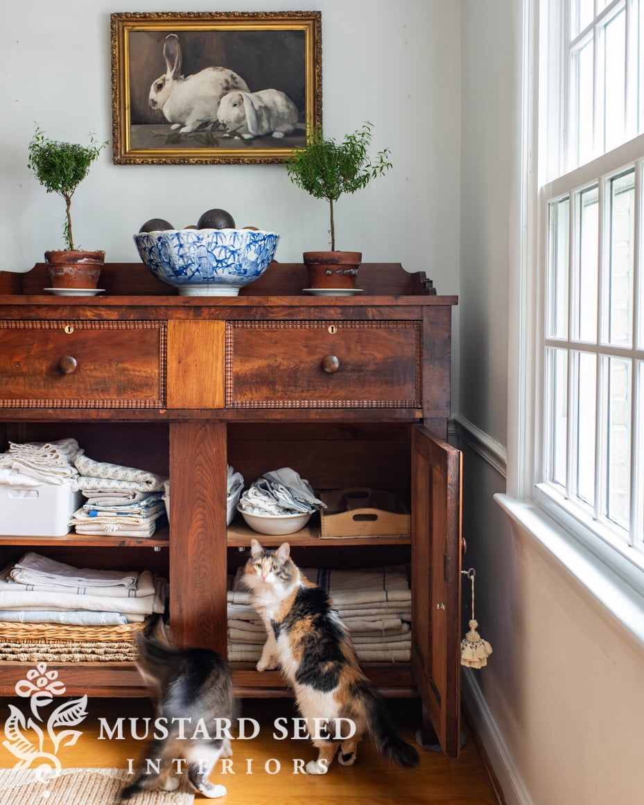 antique empire buffet | miss mustard seed