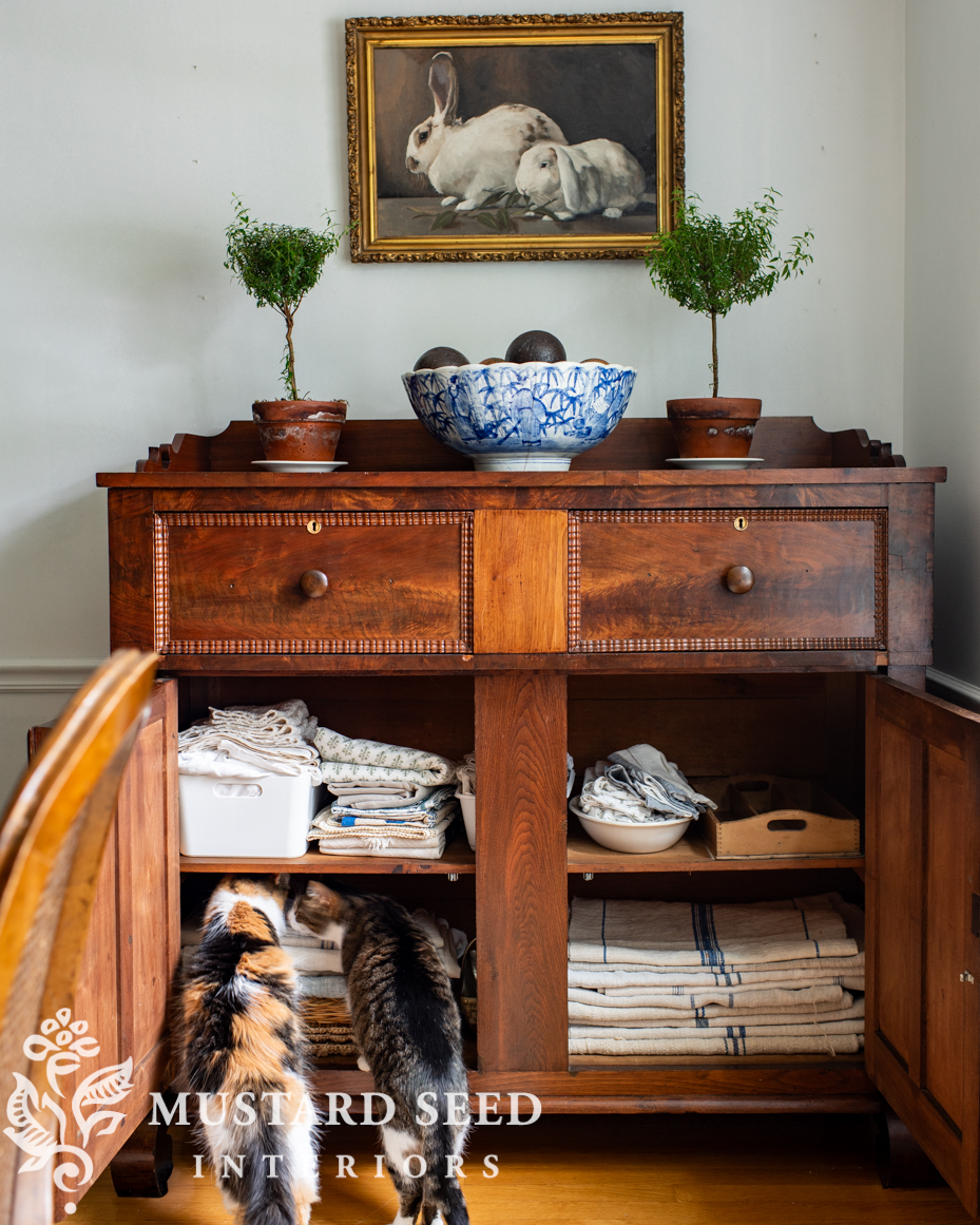 antique empire buffet | miss mustard seed
