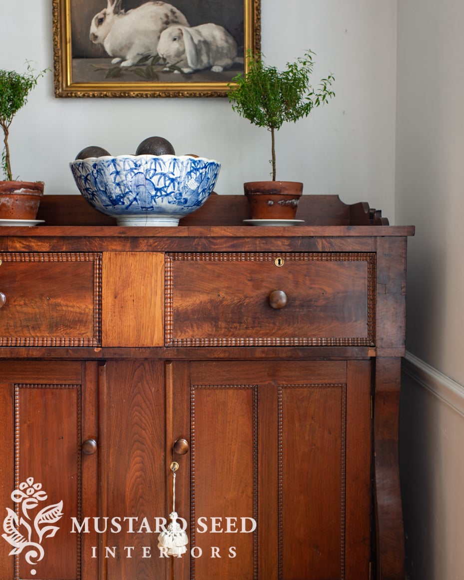antique empire buffet | miss mustard seed