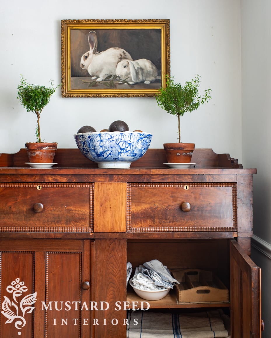 antique empire buffet | miss mustard seed