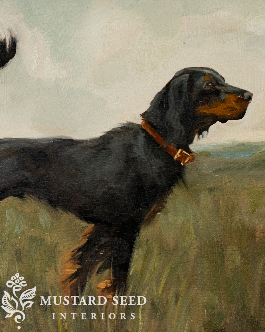 original oil painting | dog portrait | miss mustard seed | Marian Parsons fine art