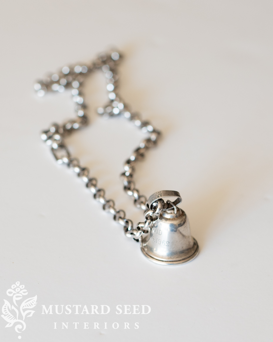 Lucketts Fall Market Purchases | necklace made from antique baby rattle teether | miss mustard seed