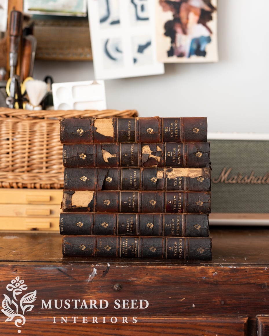 Lucketts Fall Market Purchases | 1891 Dickens books | miss mustard seed