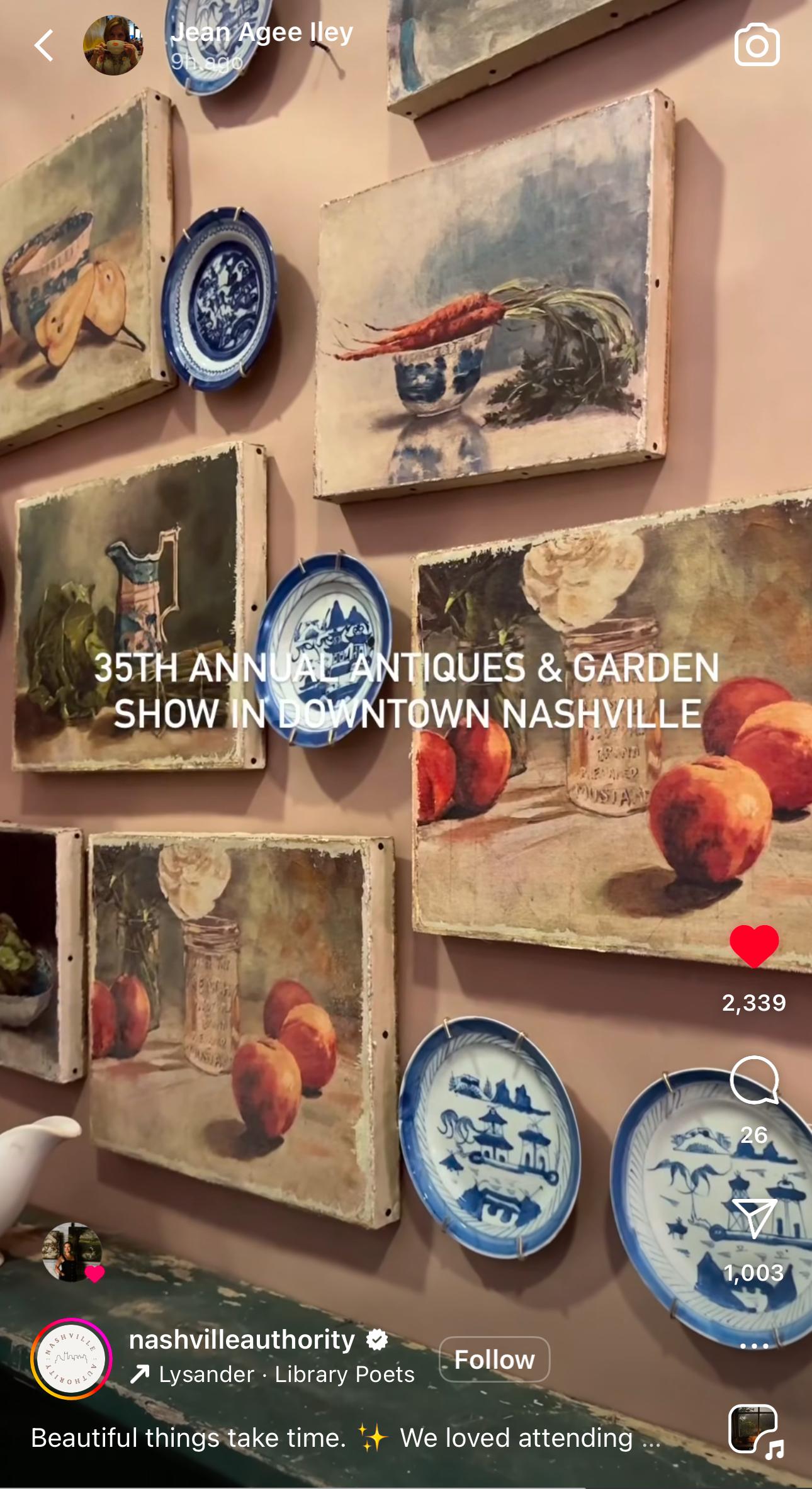 nashville antiques & garden show | marian parsons part prints | miss mustard seed