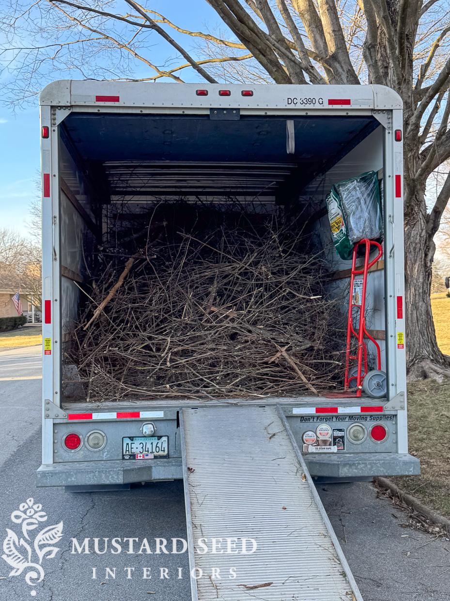 2025 yard clean-up | miss mustard seed