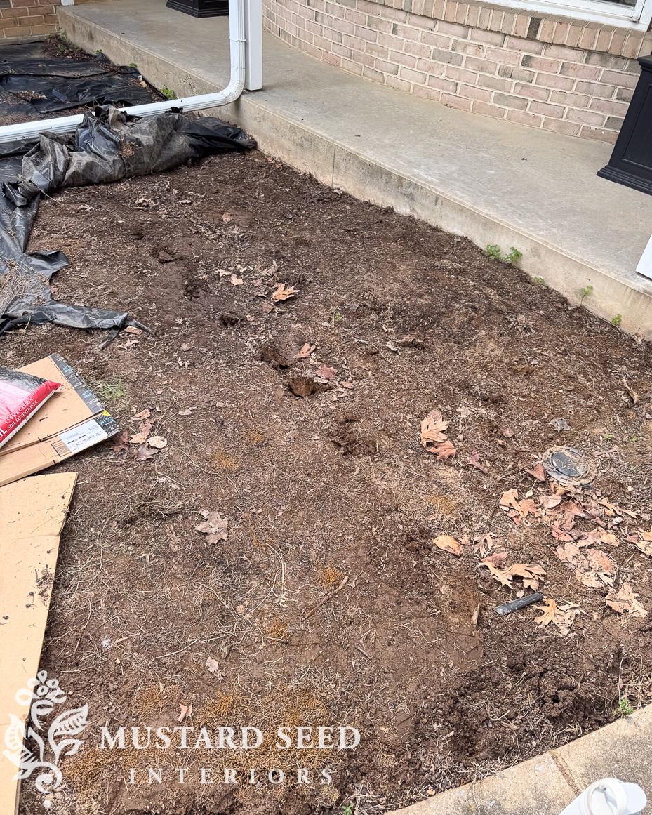 front garden bed planting | 1970 home renovation | miss mustard seed