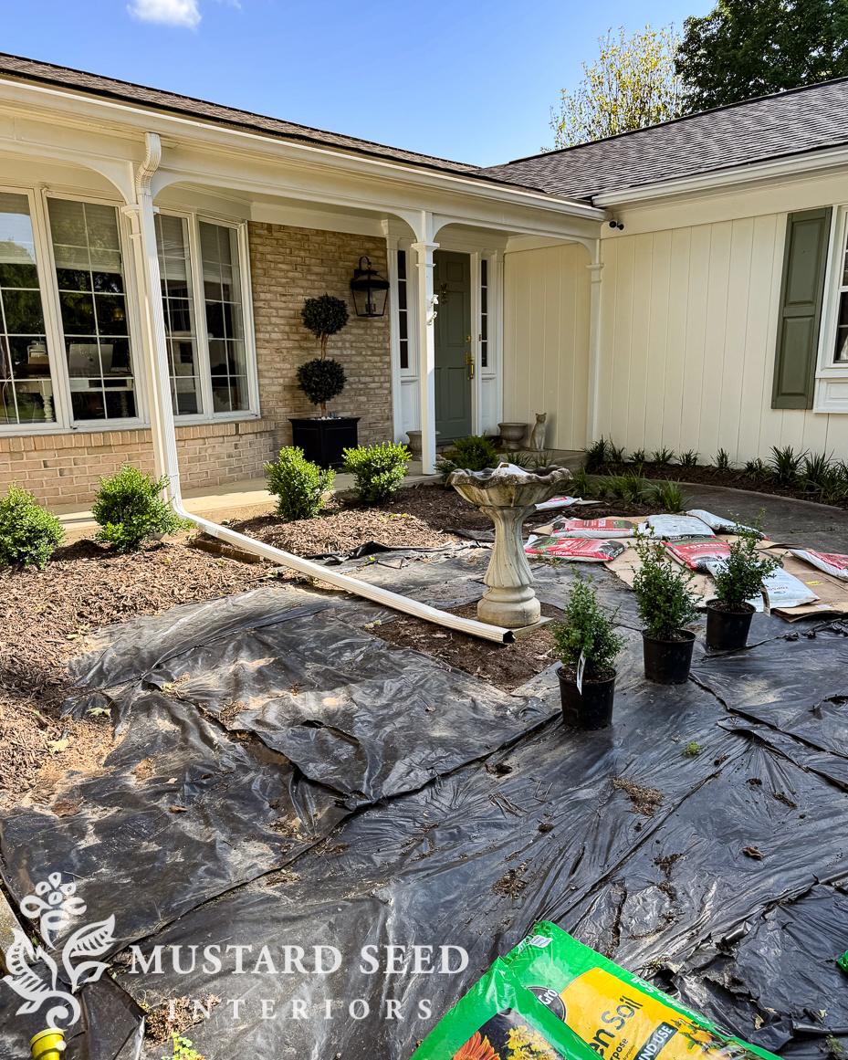 1970 home renovation front garden update | miss mustard seed