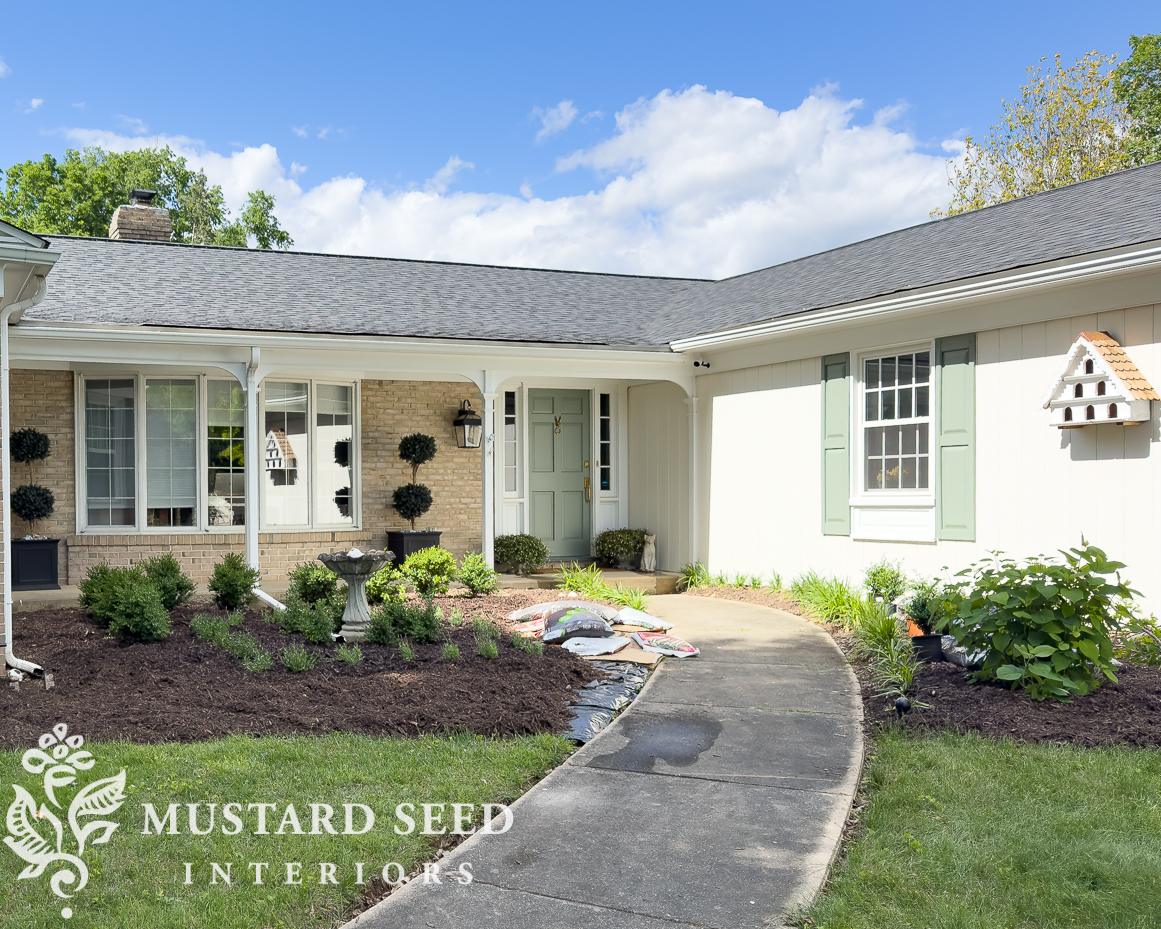 1970 home renovation front garden update | miss mustard seed