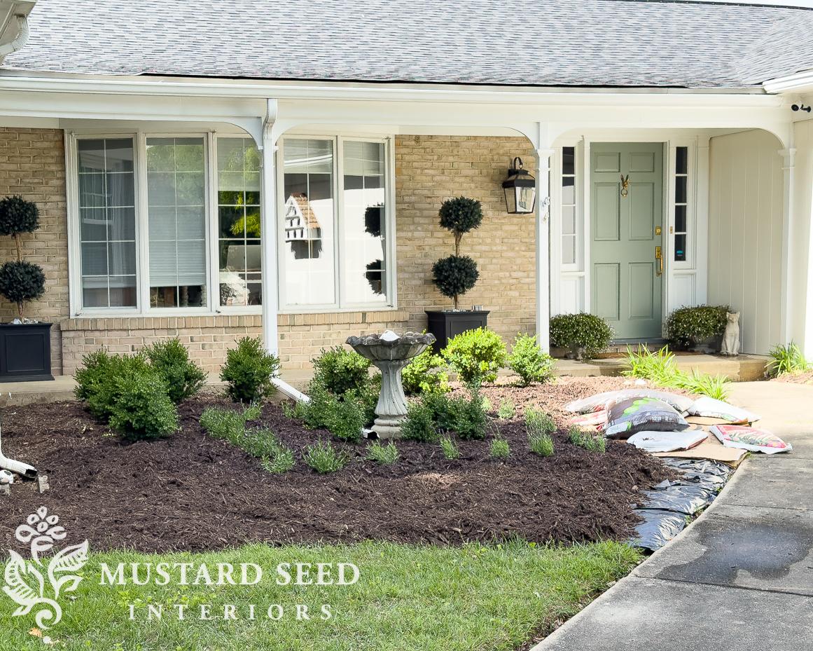 1970 home renovation front garden update | miss mustard seed
