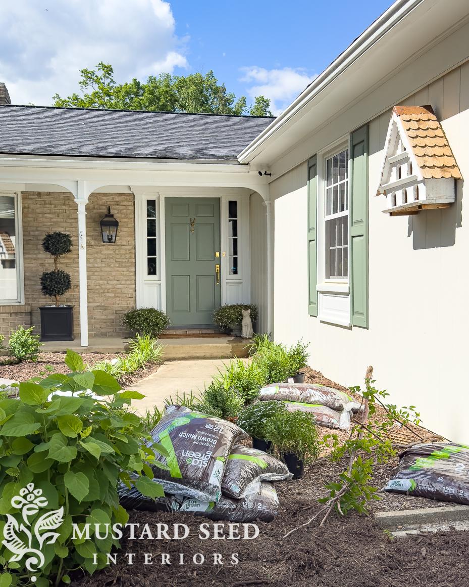 1970 home renovation front garden update | miss mustard seed