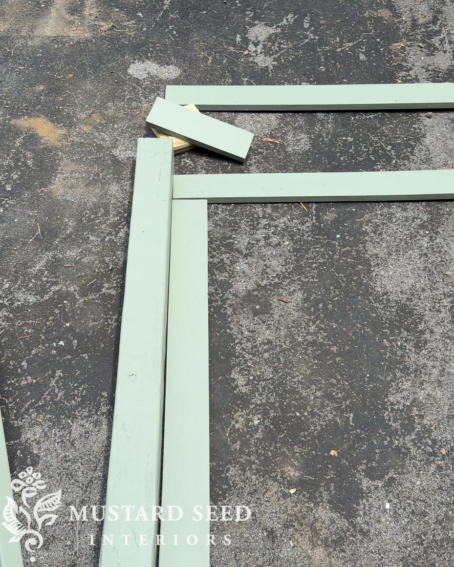 custom built A/C surround | card room green | miss mustard seed