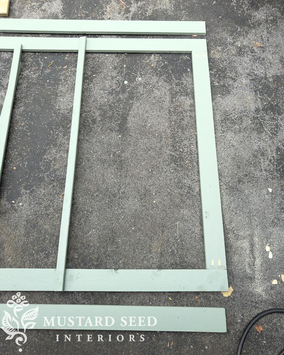 custom built A/C surround | card room green | miss mustard seed