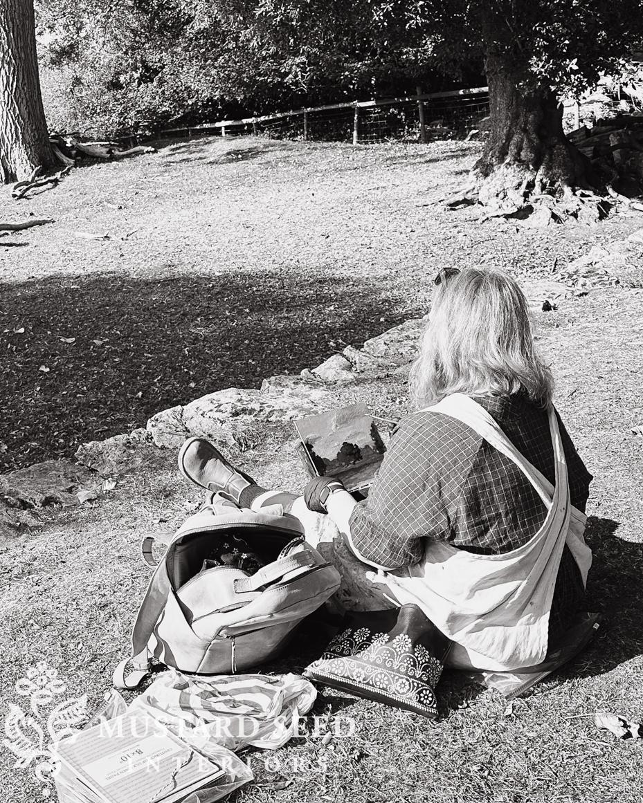 Plein Air Painting at Hidcote Manor | Cotswolds England | miss mustard seed
