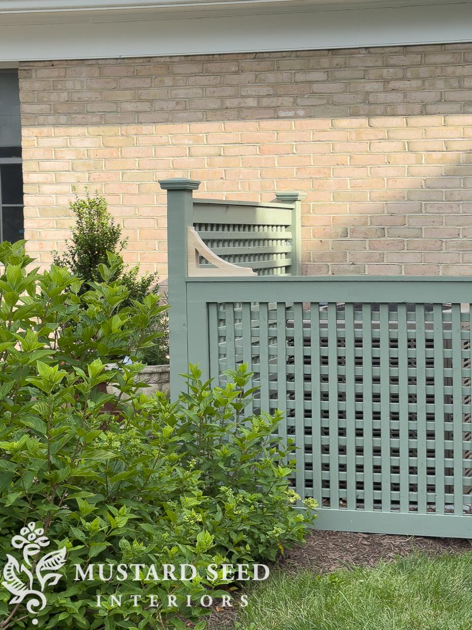 custom built A/C surround | card room green | miss mustard seed