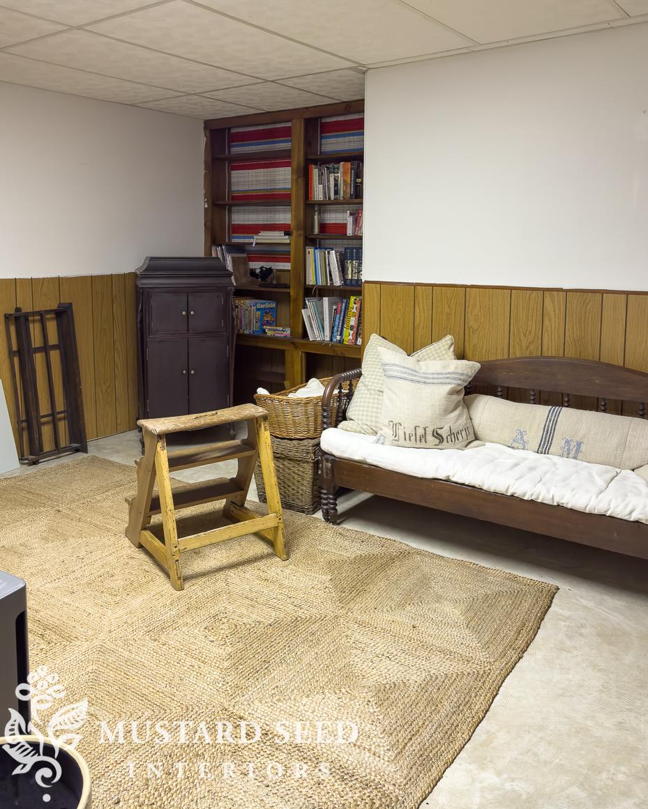 1970 basement makeover | miss mustard seed