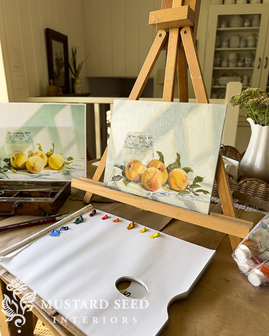 oil painting while traveling | miss mustard seed