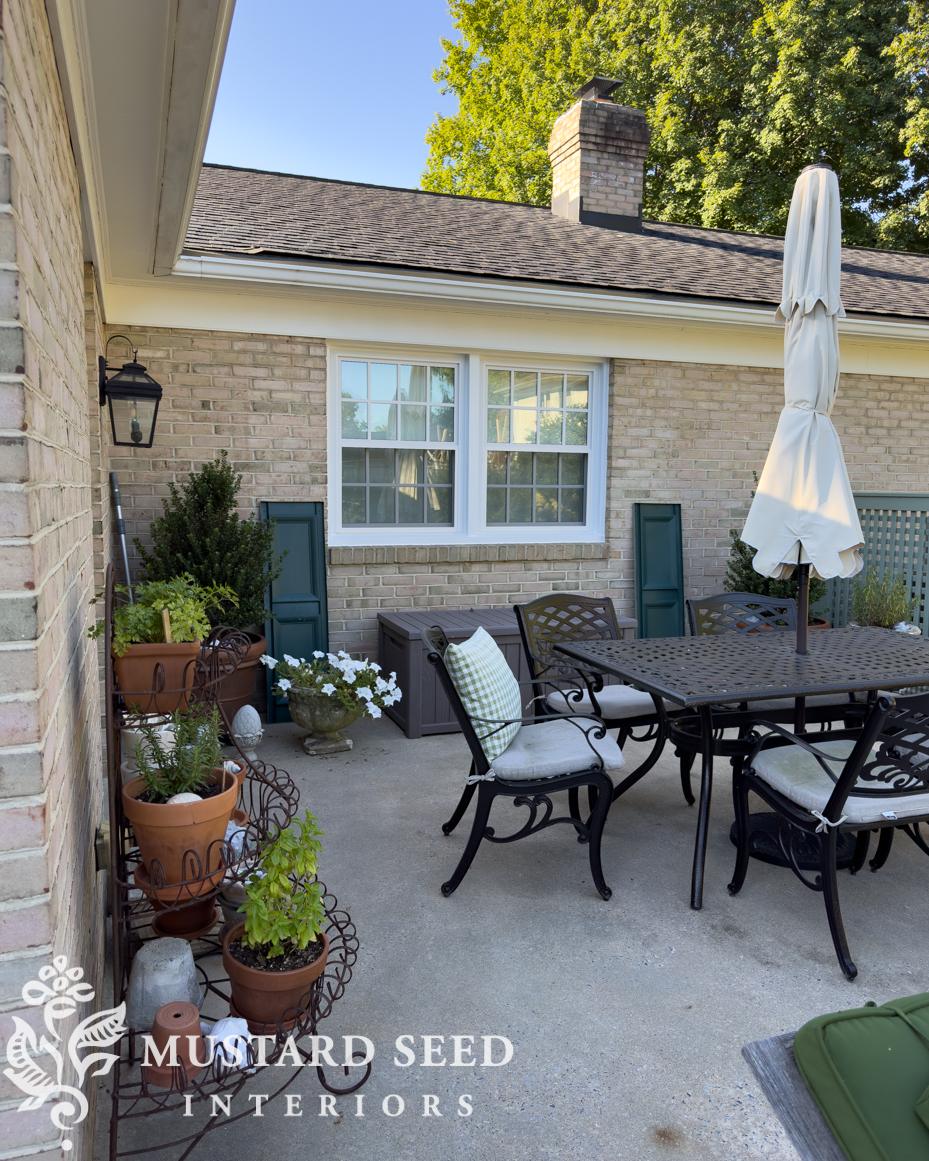 installing shutters on brick | miss mustard seed