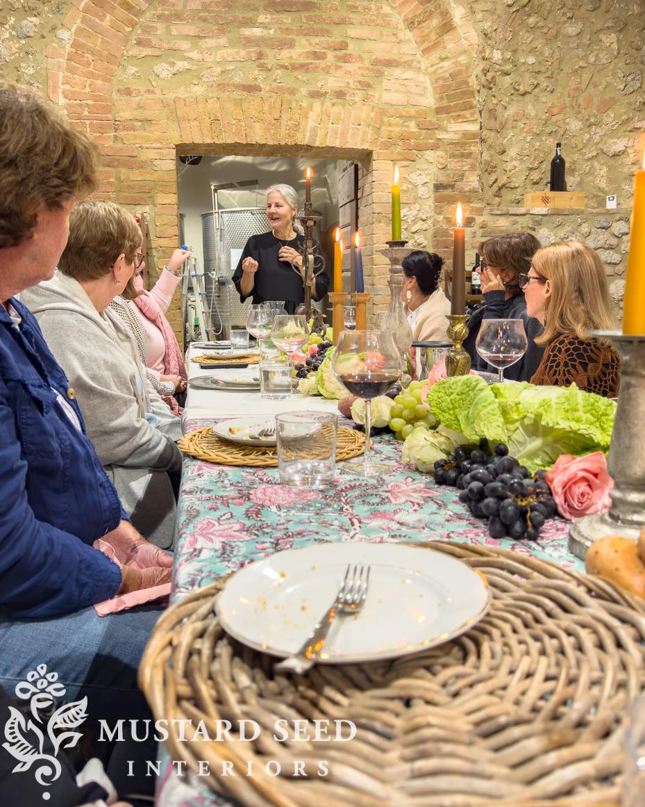 touring and dinner in a Tuscan castle & vineyard | miss mustard seed
