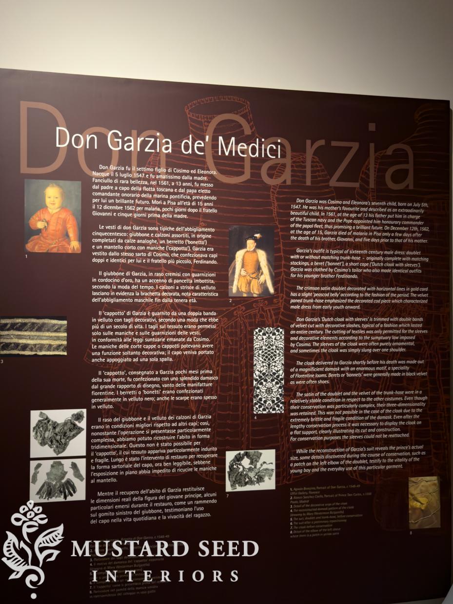 Medici burial clothing at the Pitti Palace | miss mustard seed