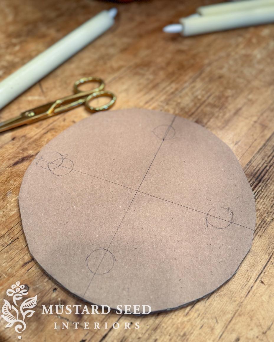 copper mold candle centerpiece | Christmas decorating | miss mustard seed