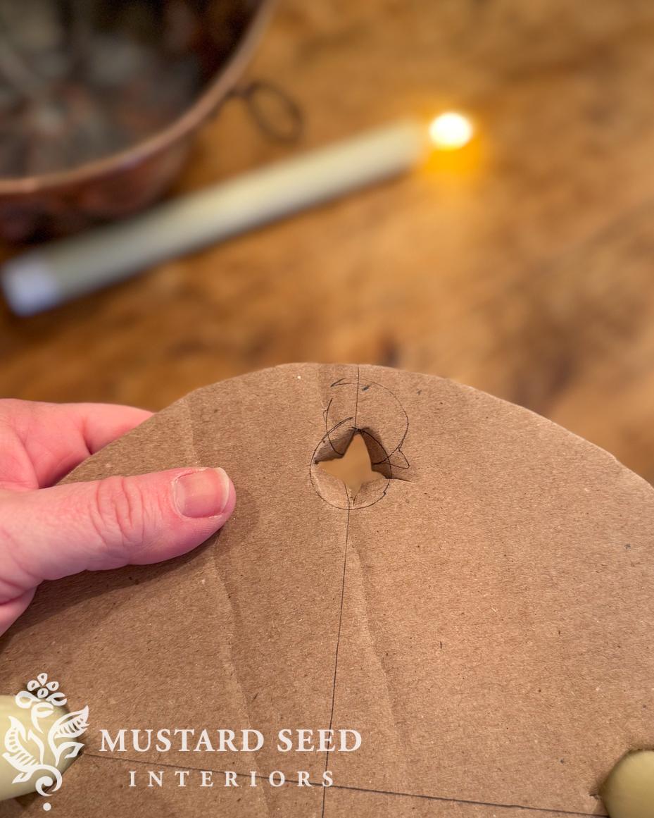 copper mold candle centerpiece | Christmas decorating | miss mustard seed