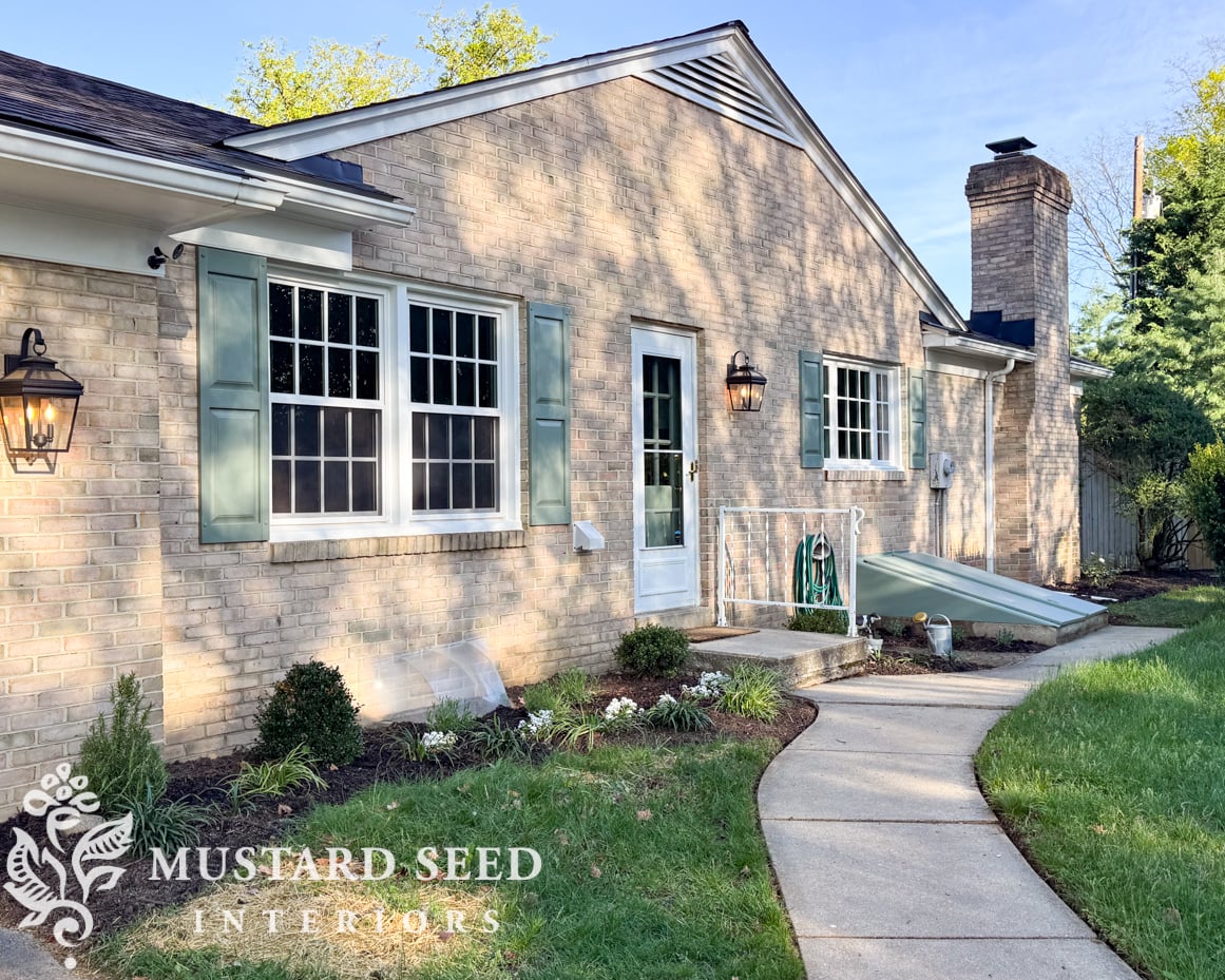 1970 home renovation exterior | miss mustard seed