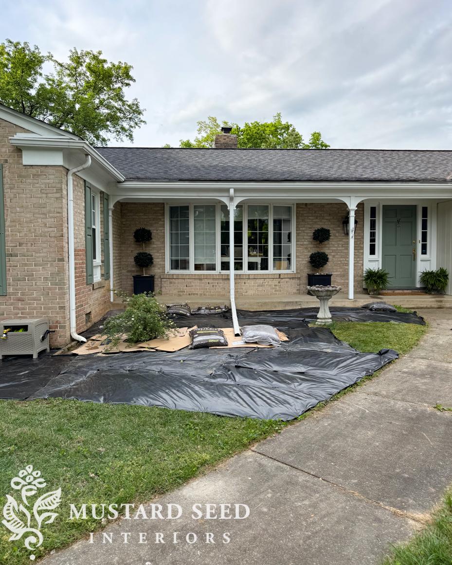 front garden bed planting | 1970 home renovation | miss mustard seed