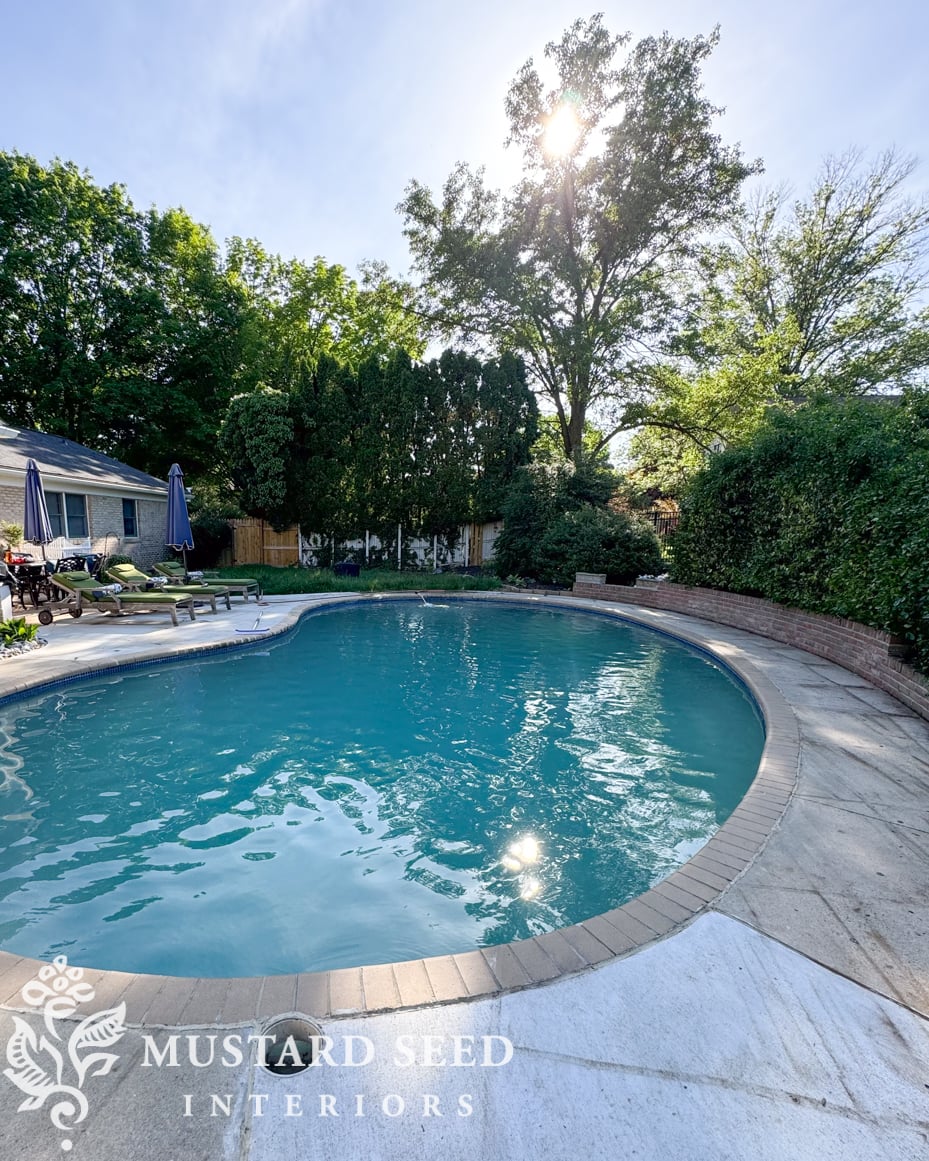 1970 concrete pool renovation | miss mustard seed