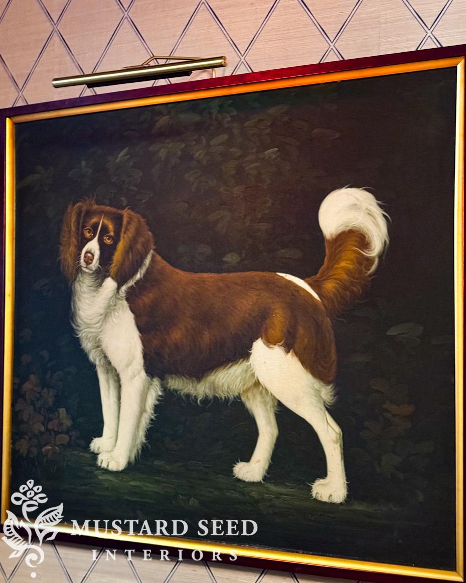 antique dog painting | miss mustard seed