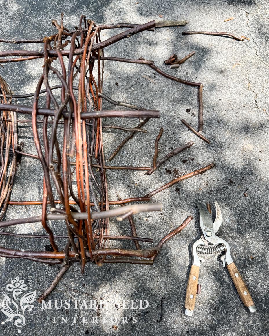 weaving willow cloches | miss mustard seed