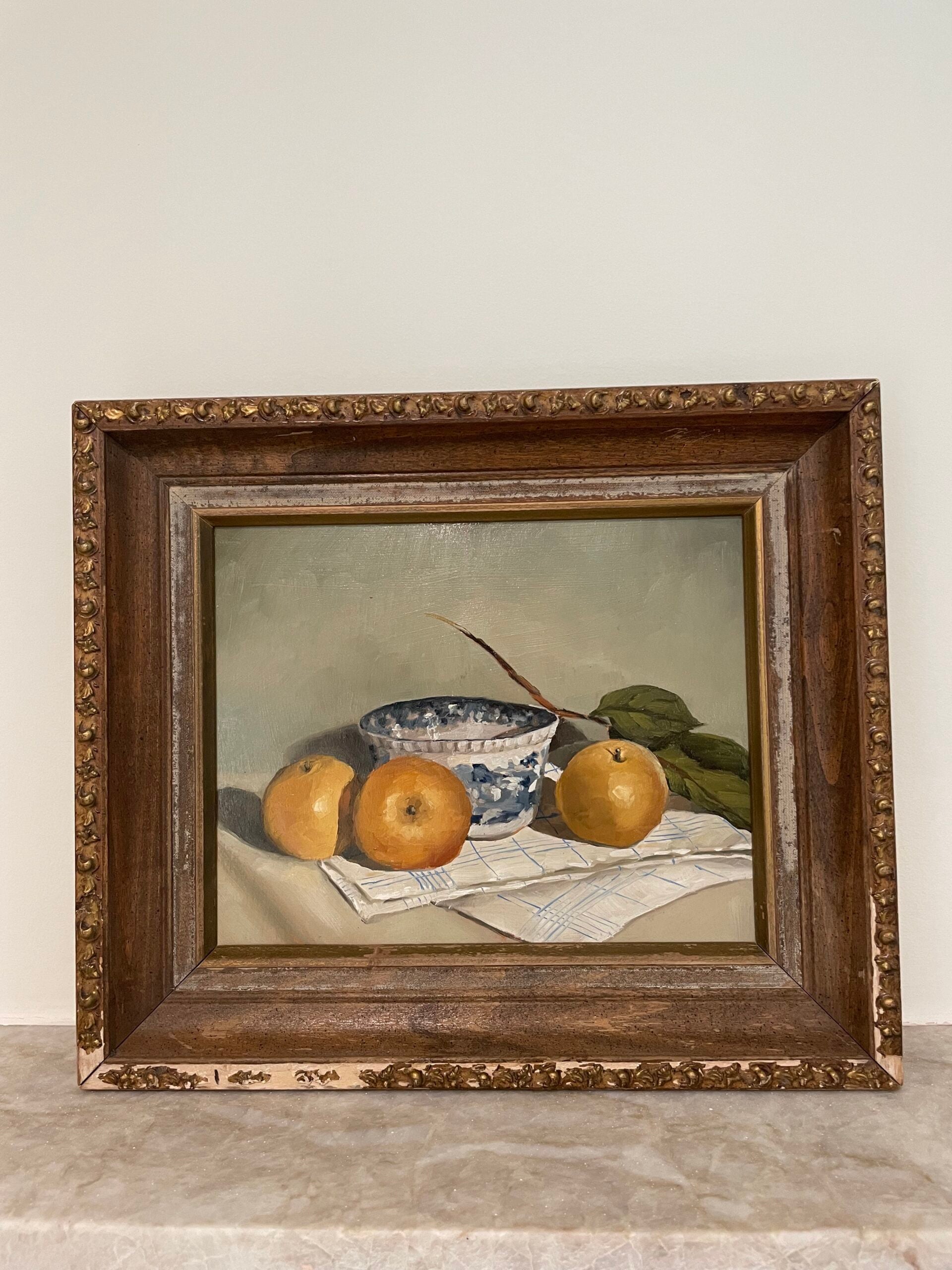 original oil painting | miss mustard seed | home staging by Ekster Antiques