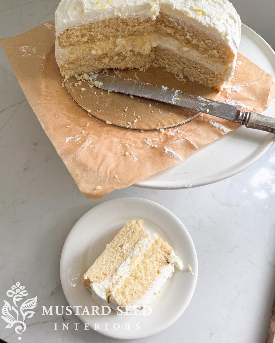 lemon cream cake | miss mustard seed