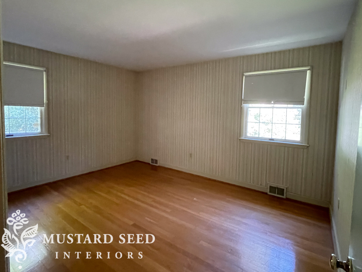 1970 home renovation | guest room before