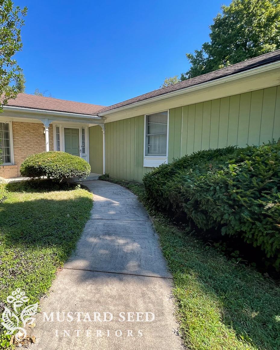 1970 home renovation front garden update | miss mustard seed