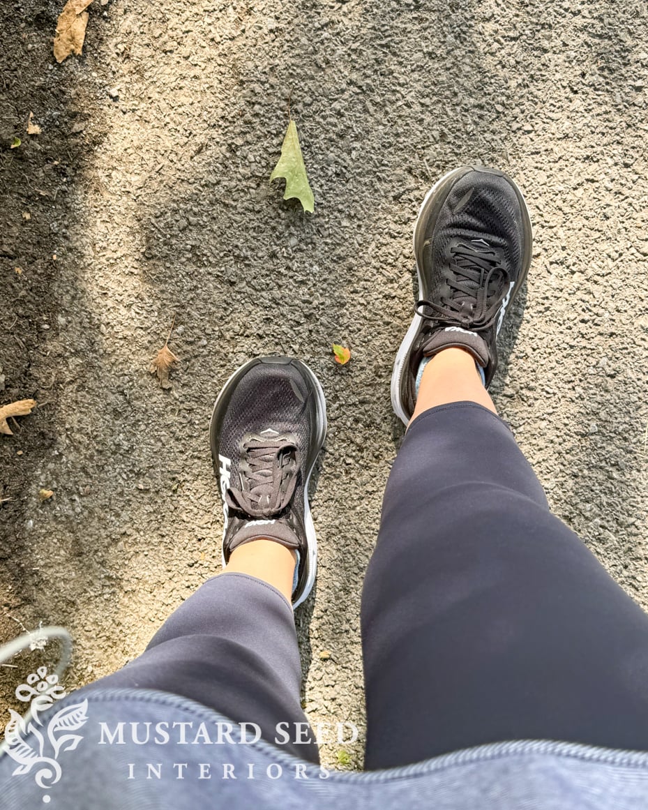 hoka shoes | walking | miss mustard seed