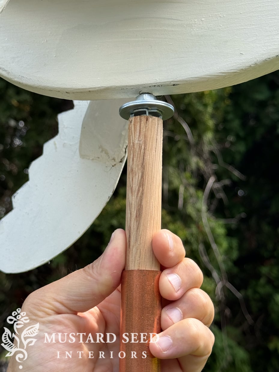 antique duck whirligig | how to mount a whirligig | miss mustard seed