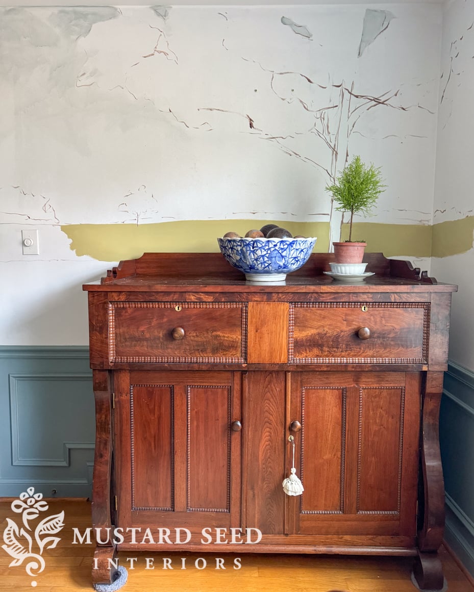 hand painted landscape mural sketches | miss mustard seed