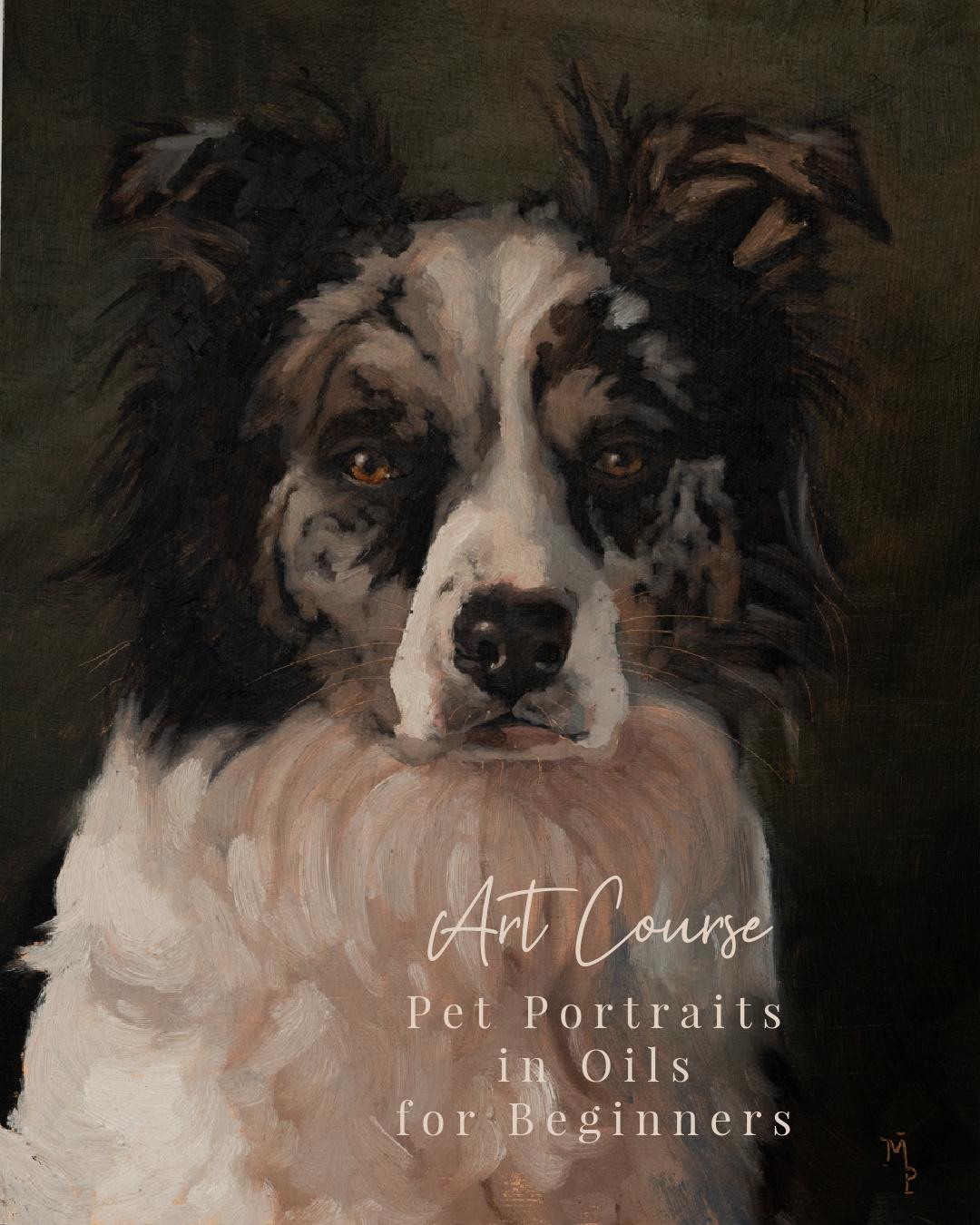 Pet Portraits in Oils for Beginners | Miss Mustard Seed
