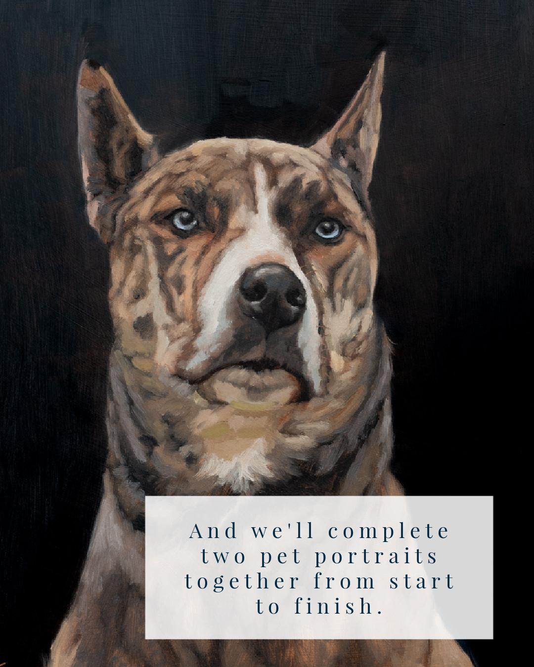 Pet Portraits in Oils for Beginners | Miss Mustard Seed