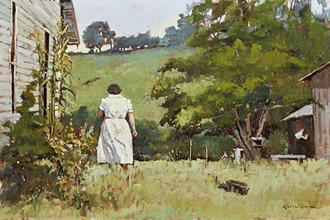 Kathie Odom oil painting "mother"